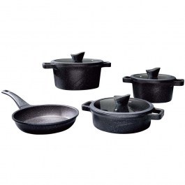 Μαγειρικά Σκεύη Vetta (Σετ 7Τμχ) 343HNG1106 Black Hermia BLACK