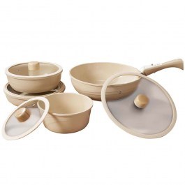 Μαγειρικά Σκεύη Με Αποσπώμενη Λαβή Hona Xl (Σετ 10Τμχ) 343HNG1103 Cream Hermia CREAM