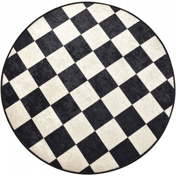 Bath Mat Dama 359CHL4232 Black-White L'Εssentiel Maison