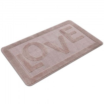 Bath Mat Love 217CCL1120 Mink L'Εssentiel Maison