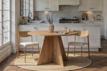 Τραπέζι Virella 746NRD1107 Φ120x75cm Sapphire Oak