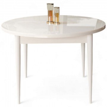 Τραπέζι Rox 240CHR2120 Φ90x75cm White