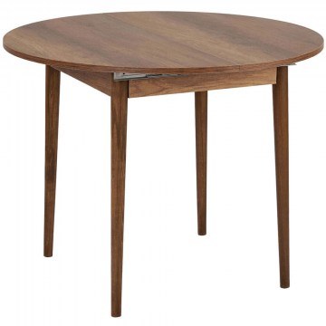 Τραπέζι Επεκτεινόμενο Viona 993NRD1104 Φ100/131x75cm Walnut