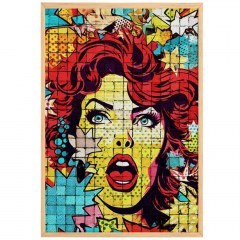 Κάδρο Pop Mosaic 786DKT2100 33x48cm Multi Wallity