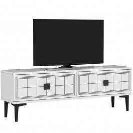 TV Furniture Yuka 120x30x41cm White WHITE