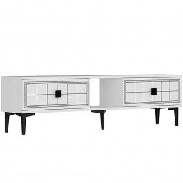 Έπιπλο Τηλεόρασης Yuka 150x30x41cm White WHITE