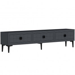 Έπιπλο Τηλεόρασης Yuka 180x30x41cm Anthracite ANTHRACITE