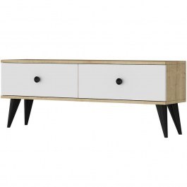 TV Furniture Mona 555CHM1130 120x30x40,5cm Sapphire Oak-White OAK-WHITE