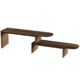 TV Furniture Puzzle 552NOS2595 130x35x45/110x35x25cm Walnut WALNUT