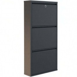 Παπουτσοθήκη Επιτοίχια Locking 159ORN1110 50x15x103cm Anthracite ANTHRACITE