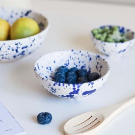 Μπωλ Σερβιρίσματος 886SVN1107 12,2x4,7cm White-Navy Blue Hermia WHITE-BLUE