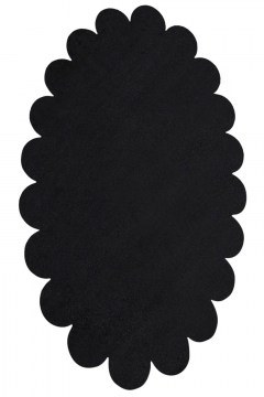 Carpet Ellipse Daisy 202BLY1369 Black 100X150 Oval Conceptum Hypnose