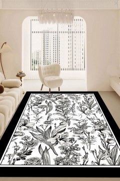Χαλί Fochel 399CHL1941 White-Black Conceptum Hypnose