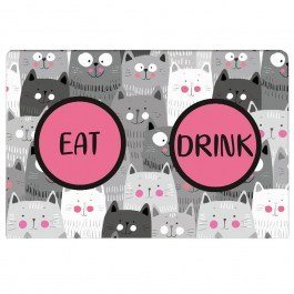 Pet Mat Cat's 486CHL1202 Grey-Multi 40x60cm Conceptum Hypnose GREY