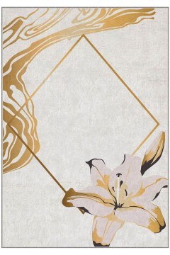 Carpet HM-CRP25-42 700NGR1142 Ecru-Gold 80X140 Conceptum Hypnose
