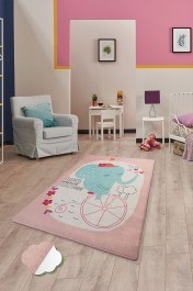 Χαλί Elephants Bike 876CHL1087 Pink-Multi Conceptum Hypnose PINK-MULTI