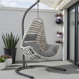 Garden Swing Kule 227VRD1049 135x100x200cm White WHITE