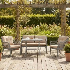 Σαλόνι Κήπου Fiori (Σετ 4Τμχ) 227VRD1047 Beige