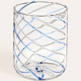 Cup Holder 242ZSU1501 8x8x10cm Clear-Blue Zsa Zsa Zsu CLEAR-BLUE