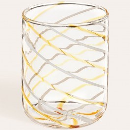 Cup Holder 242ZSU1502 8x8x10cm Clear-Yellow Zsa Zsa Zsu CLEAR-YELLOW