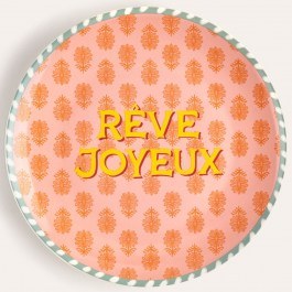 Shallow Plate 417ZSU1069 27x27cm Multi-Pink Zsa Zsa Zsu MULTI-PINK
