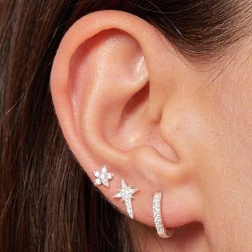 Silver Earring 757ELS1844 Φ0,9cm Silver Elika Silver