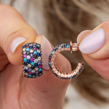 Silver Earring 155VRN4465 Multi Heliophilia Silver