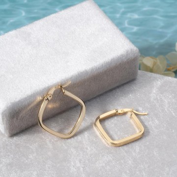 Silver Earring 912VRN1494 2cm Gold Heliophilia Silver