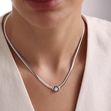 Κολιέ Ασημένιο 155VRN5315 Silver Heliophilia Silver