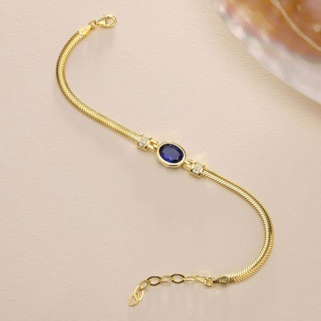Silver Bracelet 155VRN5382 0,9cm Gold
Blue Heliophilia Silver