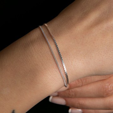 Silver Bracelet 136ELS1501 18cm Silver Elika Silver