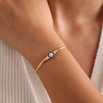 Silver Bracelet 155VRN4247 15+3cm Gold Heliophilia Silver