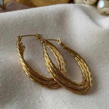Σκουλαρίκια 763ICN1192 Gold Heliophilia Silver