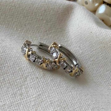 Σκουλαρίκια 763ICN1193 Silver-Gold Heliophilia Silver