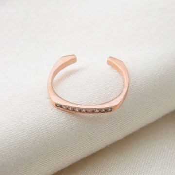 Δαχτυλίδι Ασημένιο 136ELS1938 Φ18,3mm Rose Gold Elika Silver
