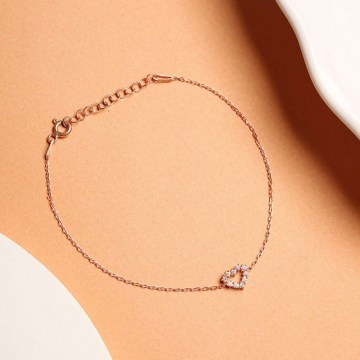 Silver Bracelet 189RSM1216 Rose Gold Heliophilia Silver