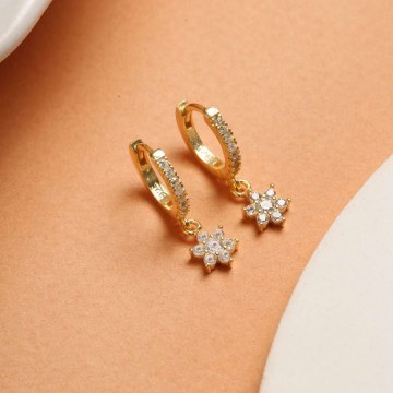 Silver Earring 189RSM1280 Gold Heliophilia Silver
