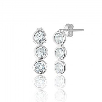 Silver Earring 938ELS3744 0,6cm Silver Elika Silver