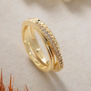 Δαχτυλίδι 817SPK1111 0,3cm Gold Heliophilia Silver