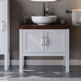 Έπιπλο Μπάνιου Πάγκος Με Νιπτήρα London S3BLON085WHM 85x50x72cm White WHITE
