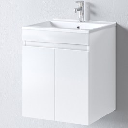 Έπιπλο Μπάνιου Πάγκος Με Νιπτήρα Omega 50 S3BOM050GL0 50x46x60cm White WHITE