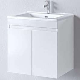 Έπιπλο Μπάνιου Πάγκος Με Νιπτήρα Omega S3BOM065GLN 65x45x57cm White WHITE