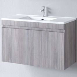 Έπιπλο Μπάνιου Πάγκος Με Νιπτήρα Omega S3BOM100GO0 100x45x60cm Grey Oak GREY OAK