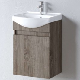 Έπιπλο Μπάνιου Πάγκος Με Νιπτήρα Siena S3BSI045SD0 45x36x60cm Dark Sonoma SONOMA DARK