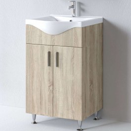 Έπιπλο Μπάνιου Πάγκος Με Νιπτήρα Siena S3BSI055SN0 55x46x83cm Sonoma SONOMA