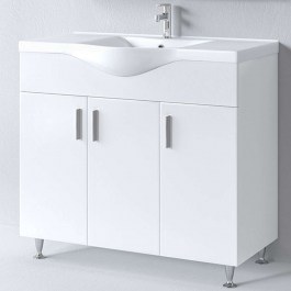 Έπιπλο Μπάνιου Πάγκος Με Νιπτήρα Siena S3BSI100GL0 100x46x83cm White WHITE