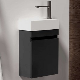 Έπιπλο Μπάνιου Πάγκος Με Νιπτήρα Karen S3BKAR045BL 46x26cm Black BLACK