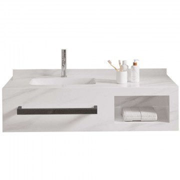 Έπιπλο Μπάνιου Πάγκος - Νιπτήρας Marlen 3BMAR120WHS 120x50x30cm White