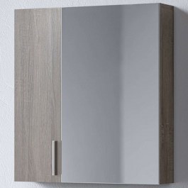 Καθρέπτης Μπάνιου Με Ντουλάπι Siena 3MSI065SD0W 60x14x65cm Dark Sonoma SONOMA DARK