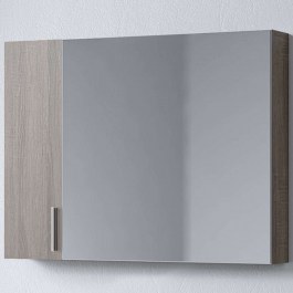 Καθρέπτης Μπάνιου Με Ντουλάπι Siena 3MSI090SD0W 87,5x14x65cm Dark Sonoma SONOMA DARK